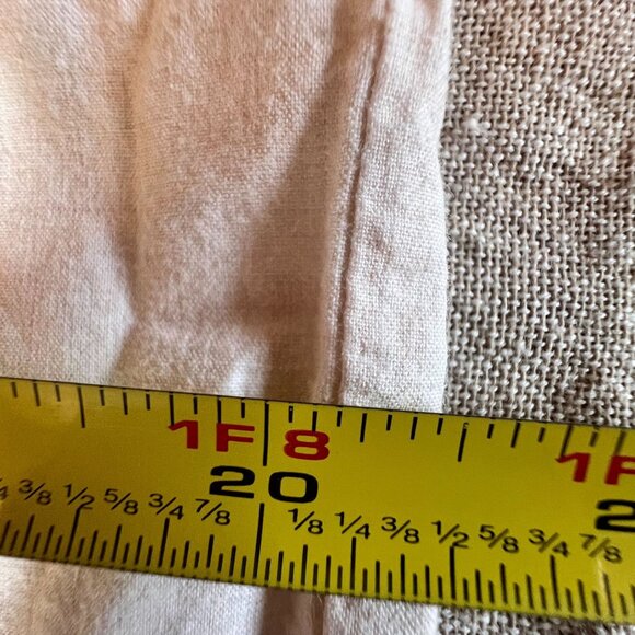 RARE VTG Ralph Lauren King Pillowcases Set (2) Flax with Blue Variegated Stripes - Picture 9 of 11